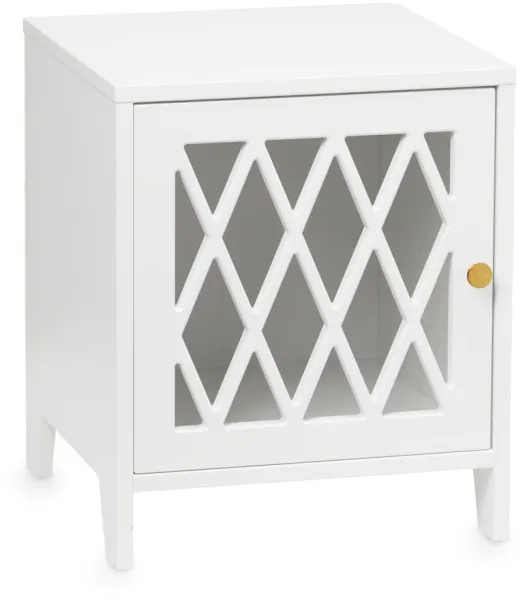 Harlequin Nachttisch - Weiß - FSC® Mix