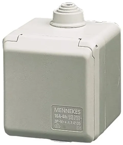 Mennekes CEE-Steckdose außen 3-polig 16A 230V IP44 6H 4102
